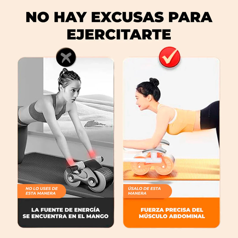 Rodillo abdominal pro con rebote automático C